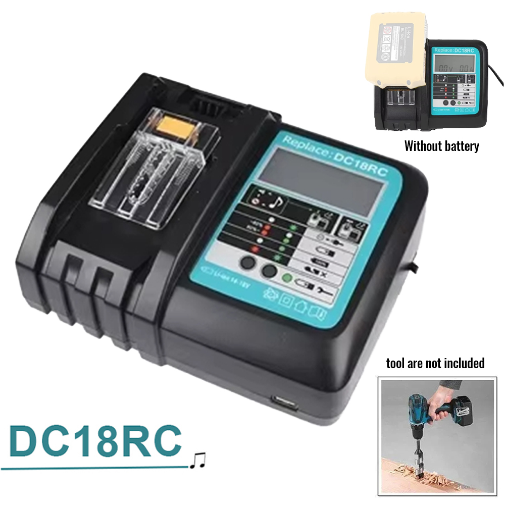 Makita Drill Hp1640 - Caricabatterie DC18RC Li-ion 3A per Makita