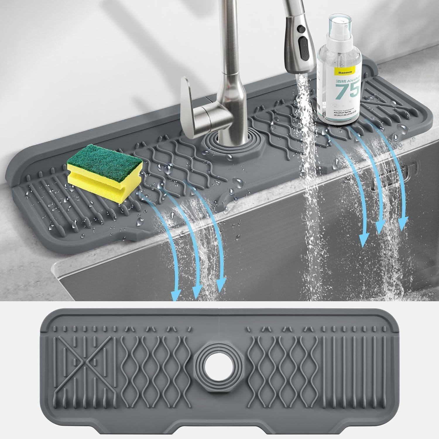 Tappetino paraspruzzi per rubi - Silicone Tap Washer recensione e prezzo